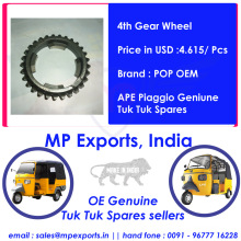 Tuk Tuk Spares Parts 4th Gear Wheel Ape Piaggio